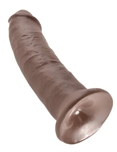 King Cock 9-Inch Cock - Brown – body-safe materials | Fu'Cha Exotics