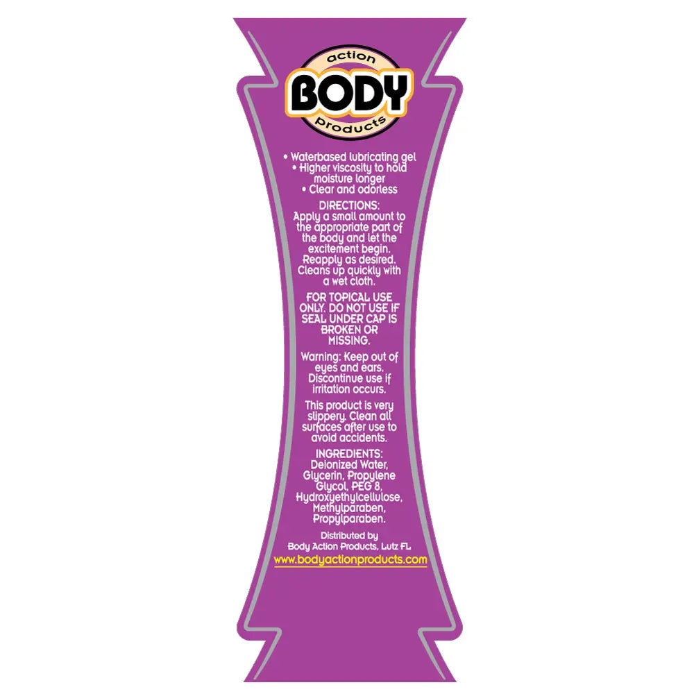 Body Action Supreme Gel 4.8 Oz – body-safe materials | Fu'Cha Exotics