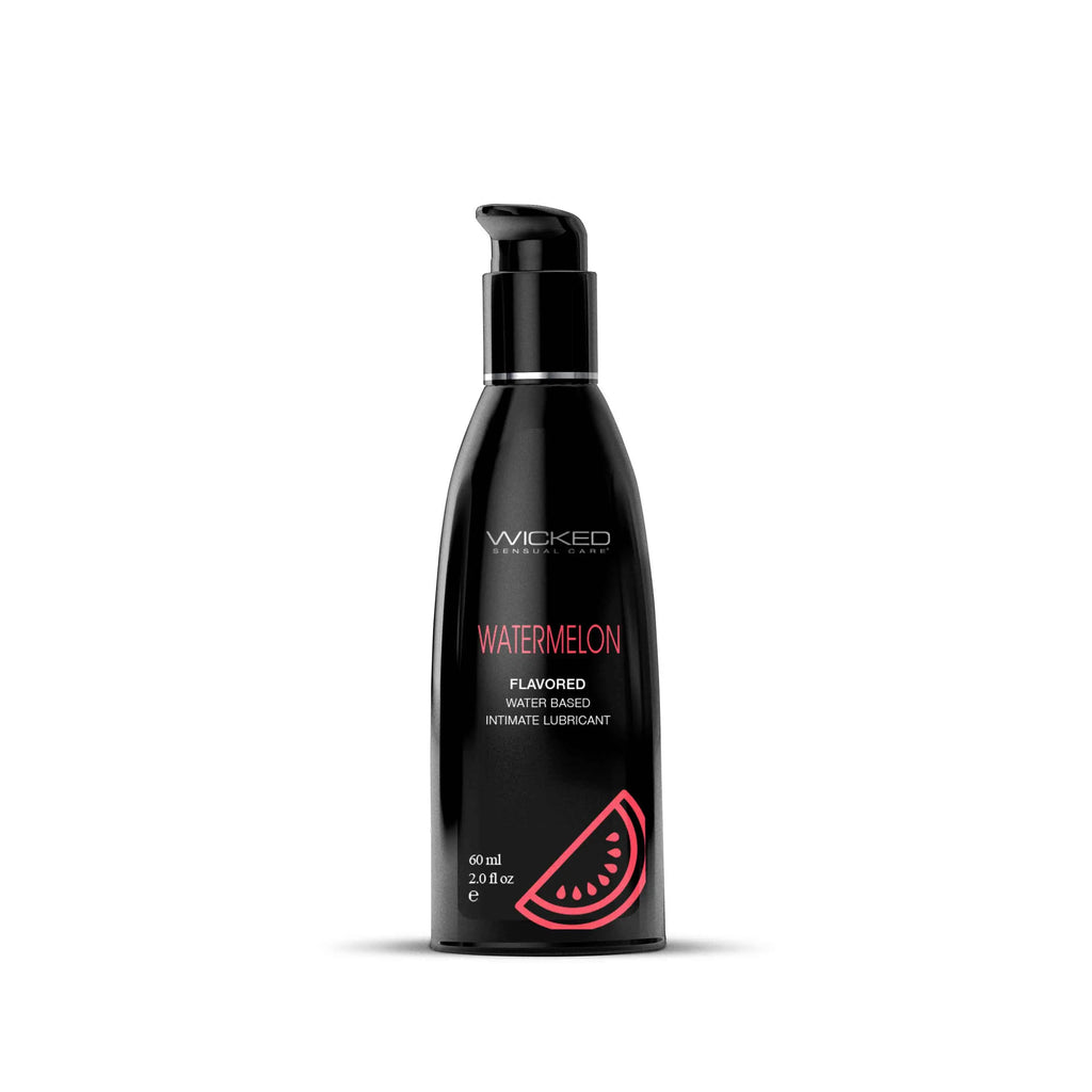 Aqua Watermelon Flavored Water Based Intimate Lubricant - 2 Fl. Oz. – body-safe materials | Fu'Cha Exotics