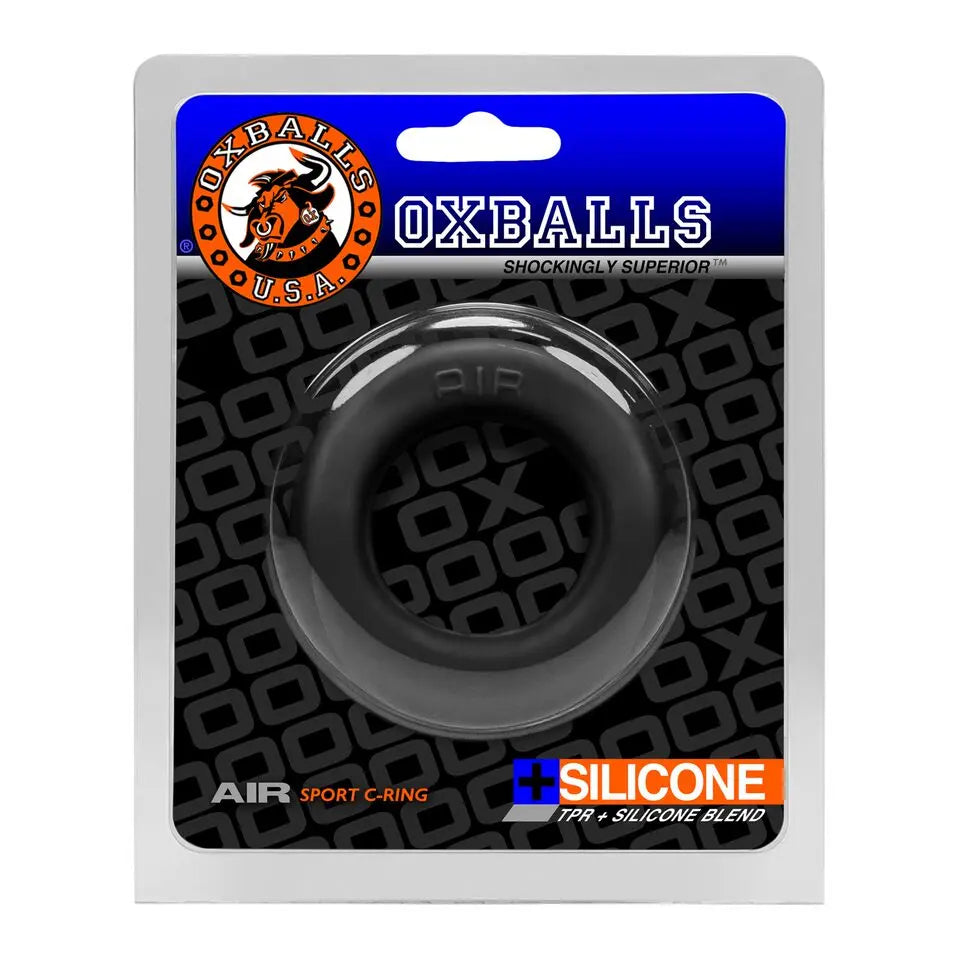 Air Super-Lite Airflow Cockring - Black Ice – body-safe materials | Fu'Cha Exotics