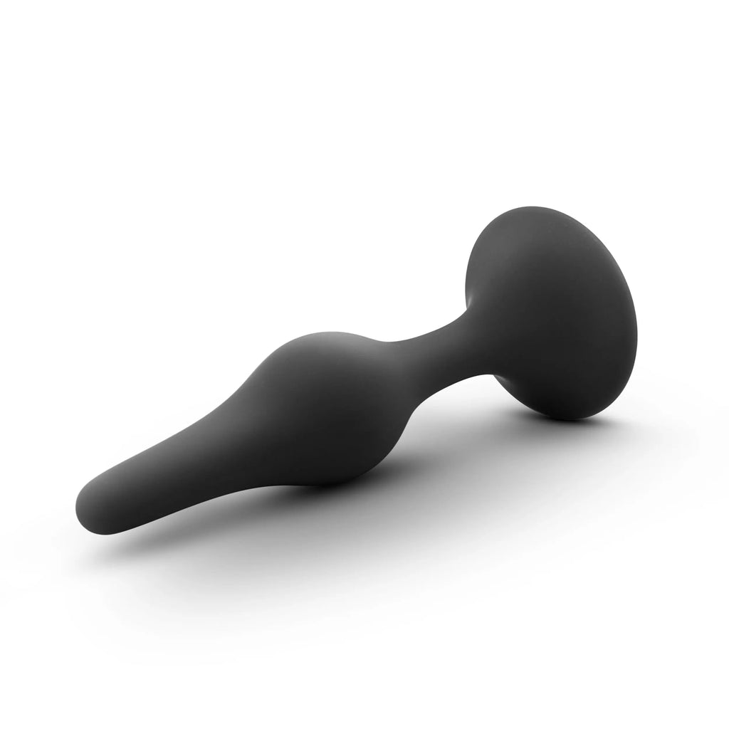 Anal Adventures Platinum - Silicone Beginner Plug - Medium - Black – body-safe silicone | Fu'Cha Exotics