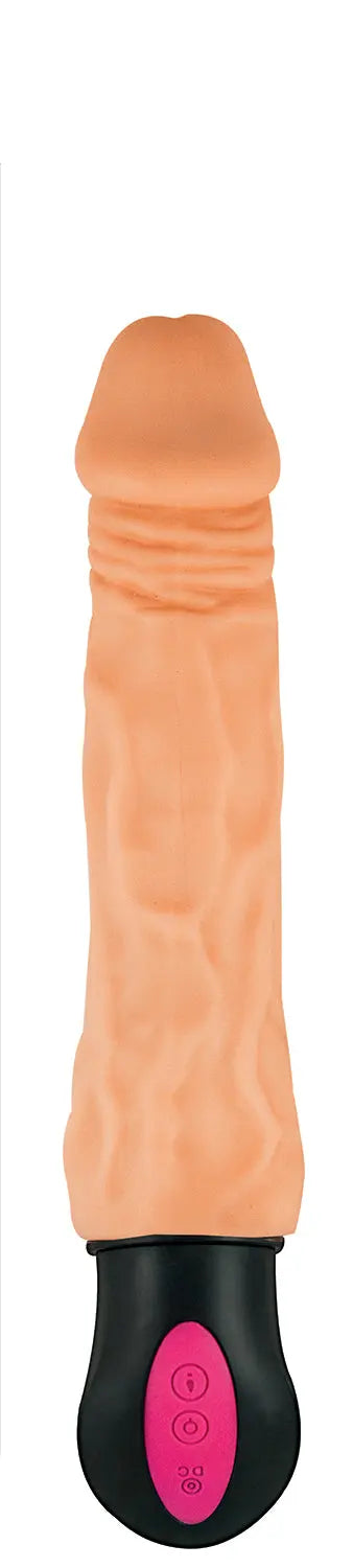 Natural Realskin Hot Cock #3 - Flesh – body-safe materials 12 vibration modes | Fu'Cha Exotics