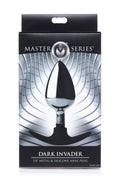 Dark Invader Metal and Silicone Anal Plug - Large