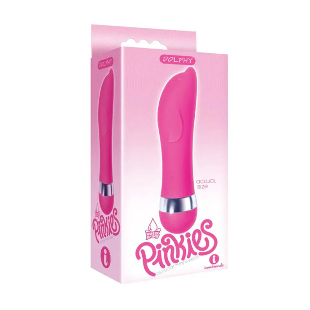Pinkies Silicoat Mini-Vibe Dolphy - Pink – body-safe silicone | Fu'Cha Exotics