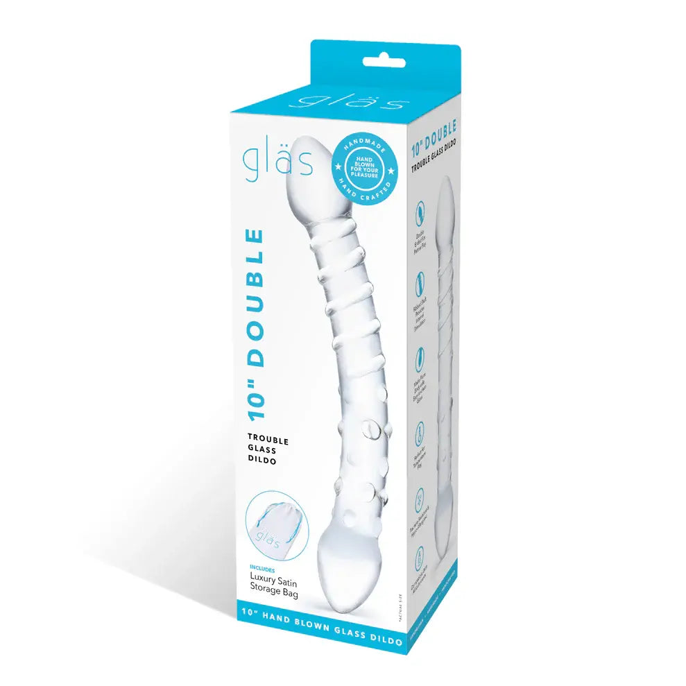 Double Trouble Glass Dildo – borosilicate glass | Fu'Cha Exotics