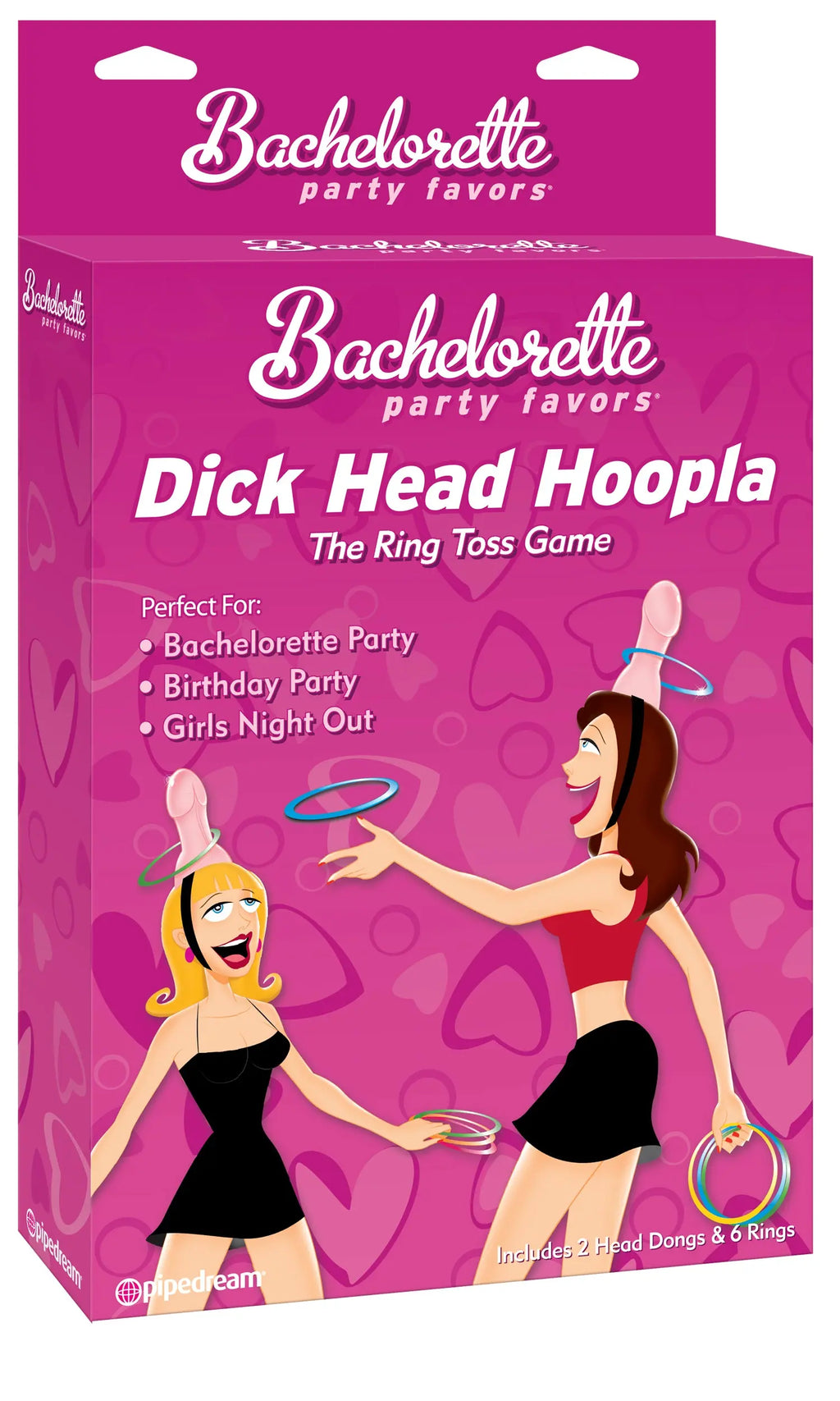 Bachelorette Party Favors Dick Head Hoopla – body-safe materials | Fu'Cha Exotics