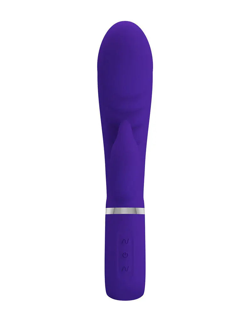 Prescott Super Soft Rabbit Silicone Vibrator - Purple – body-safe materials | Fu'Cha Exotics