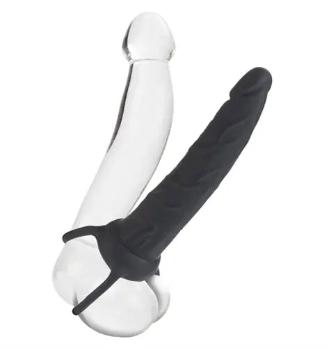 Silicone Love Rider Dual Penetrator - Black – body-safe silicone | Fu'Cha Exotics