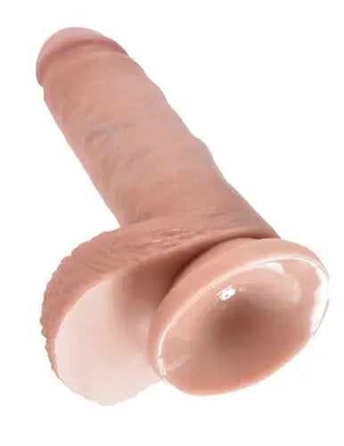 King Cock 7-Inch Cock With Balls - Flesh – body-safe materials | Fu'Cha Exotics