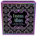 Fantasy Affairs game box with black ornate pattern and purple fantasy label