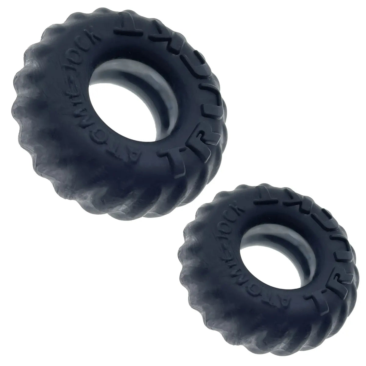 Truckt 2 Piece Cockring Set Atomic Jock - Night Black – body-safe materials | Fu'Cha Exotics