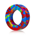 Rainbow pig-ring comfort cockring, colorful flexible ring with smooth rim
