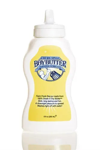 Boy Butter Original Lubricant 9 Oz Squeeze – body-safe silicone | Fu'Cha Exotics