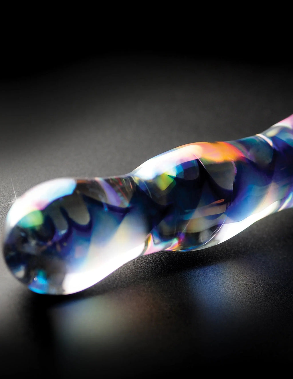 Icicles No. 8 - Clear / Blue – borosilicate glass | Fu'Cha Exotics