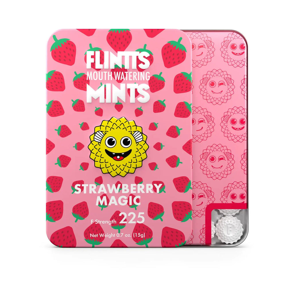 Flintts Mouth Watering Mints Strawberry Magic - F-Strength 225 – body-safe materials | Fu'Cha Exotics