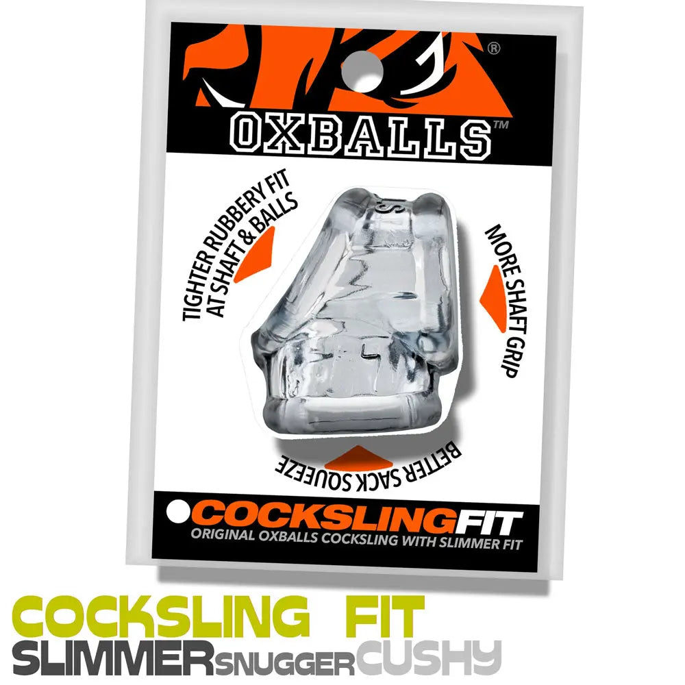 Cocksling Fit Sling - Clear – body-safe materials | Fu'Cha Exotics