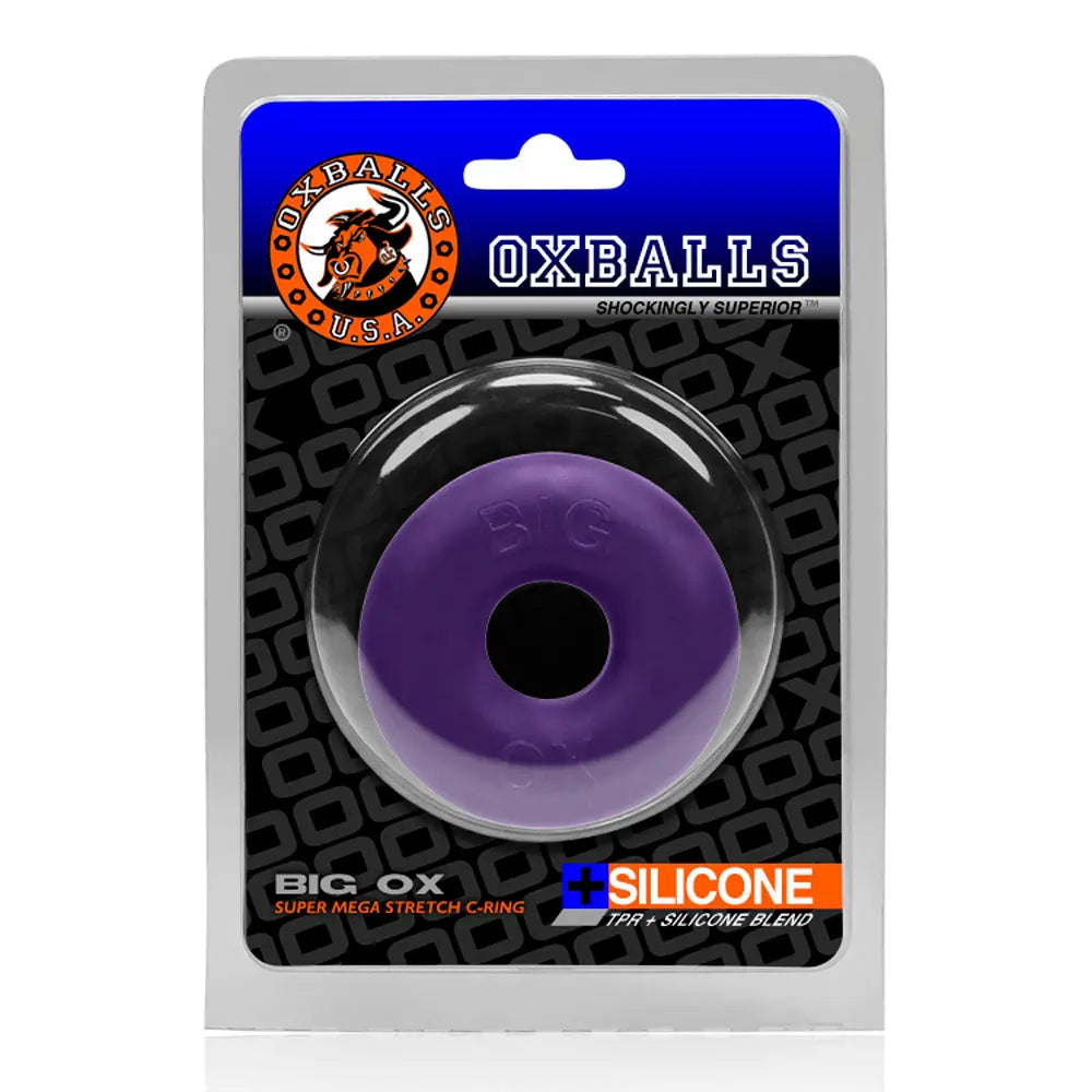 Oxballs Big Ox Cockring - Eggplant Ice – body-safe silicone | Fu'Cha Exotics
