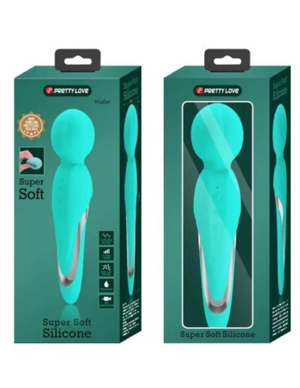 Walter Super Soft Silicone Wand - Seafoam – body-safe silicone 5 vibration modes | Fu'Cha Exotics