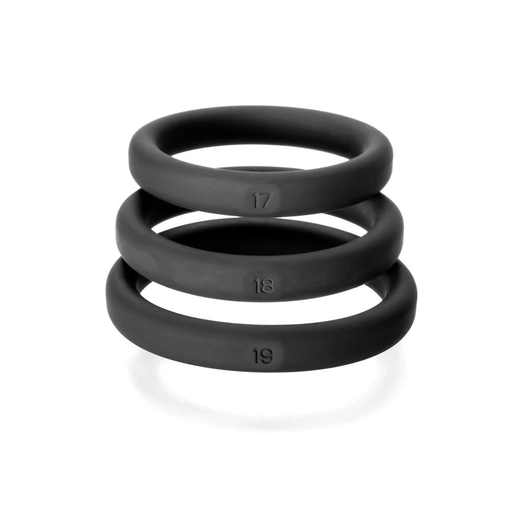 Xact- Fit 3 Premium Silicone Rings - #17, #18, #19 – body-safe silicone | Fu'Cha Exotics