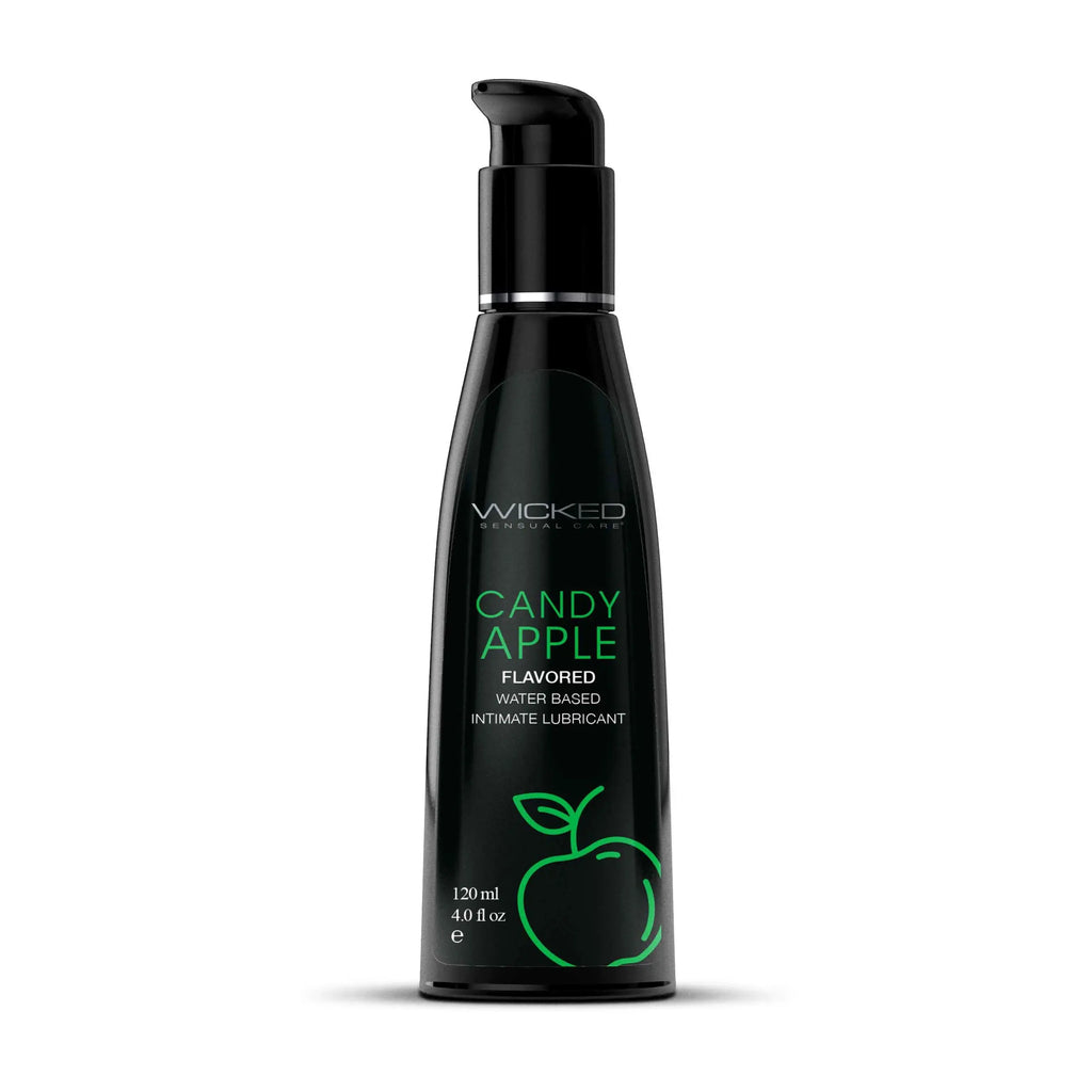 Aqua Candy Apple Flavored Water Based Intimate Lubricant - 4 Fl. Oz. – body-safe materials | Fu'Cha Exotics