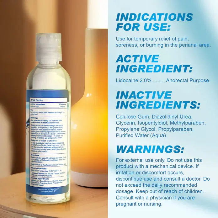 Relax Desensitizing Anal Lubricant - 4 Oz – body-safe materials | Fu'Cha Exotics