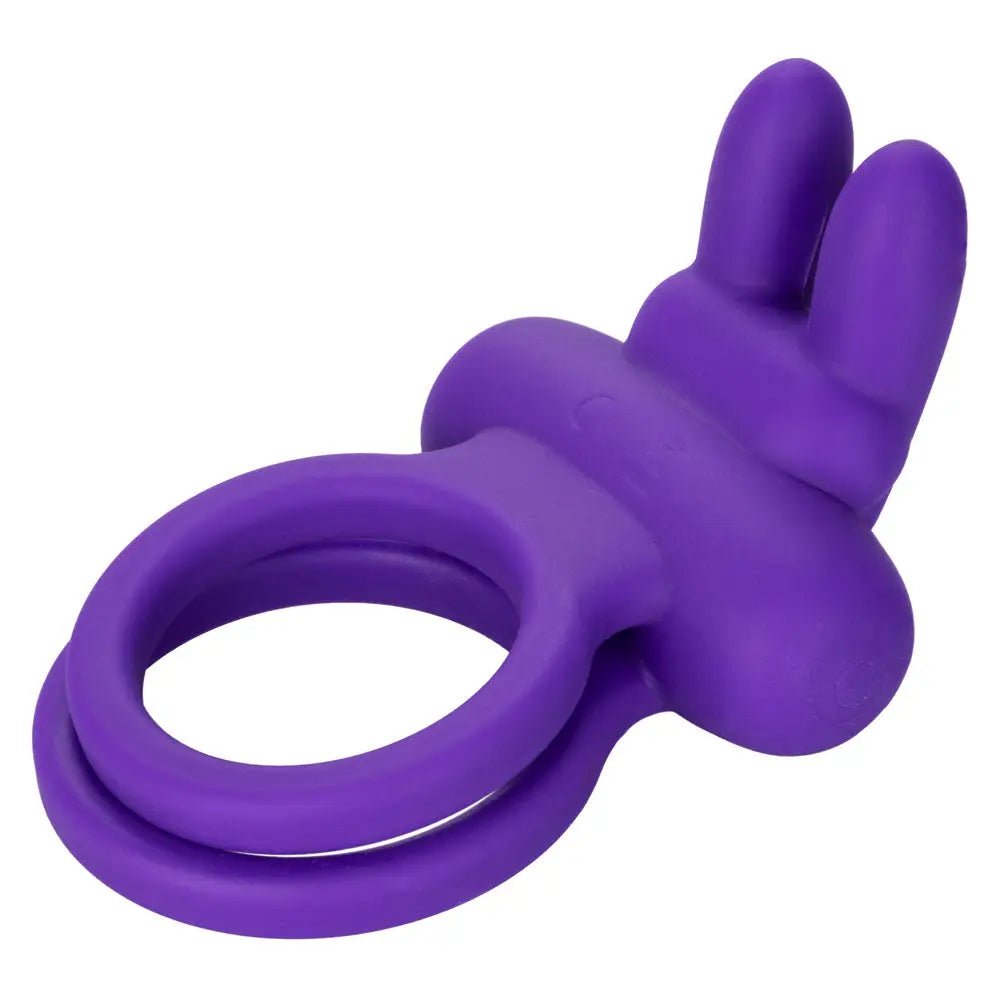 Silicone Rechargeable Dual Rockin' Rabbit Enhancer – body-safe silicone USB-rechargeable | Fu'Cha Exotics