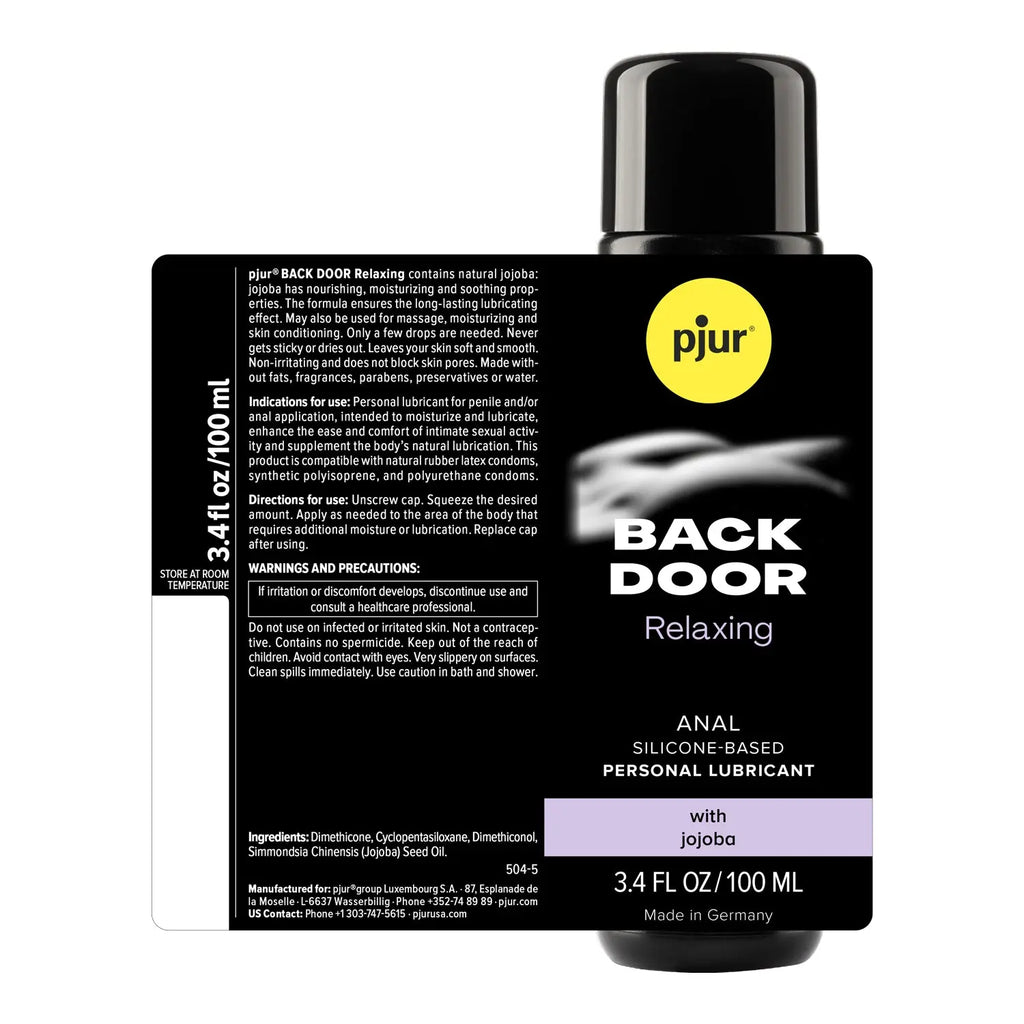 Pjur Backdoor - Anal Glide - 3.4 Fl. Oz. 100ml – body-safe materials | Fu'Cha Exotics