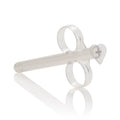 Clear plastic lube tubes with flip caps, 2-pack.