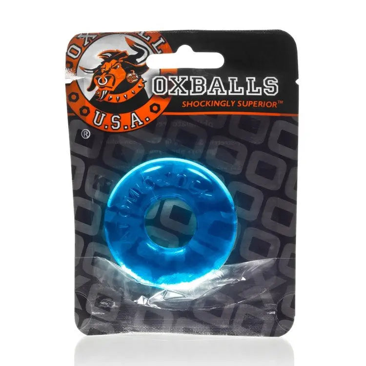 Do-Nut-2 Large Atomic Jock Cockring - Ice Blue – body-safe materials | Fu'Cha Exotics