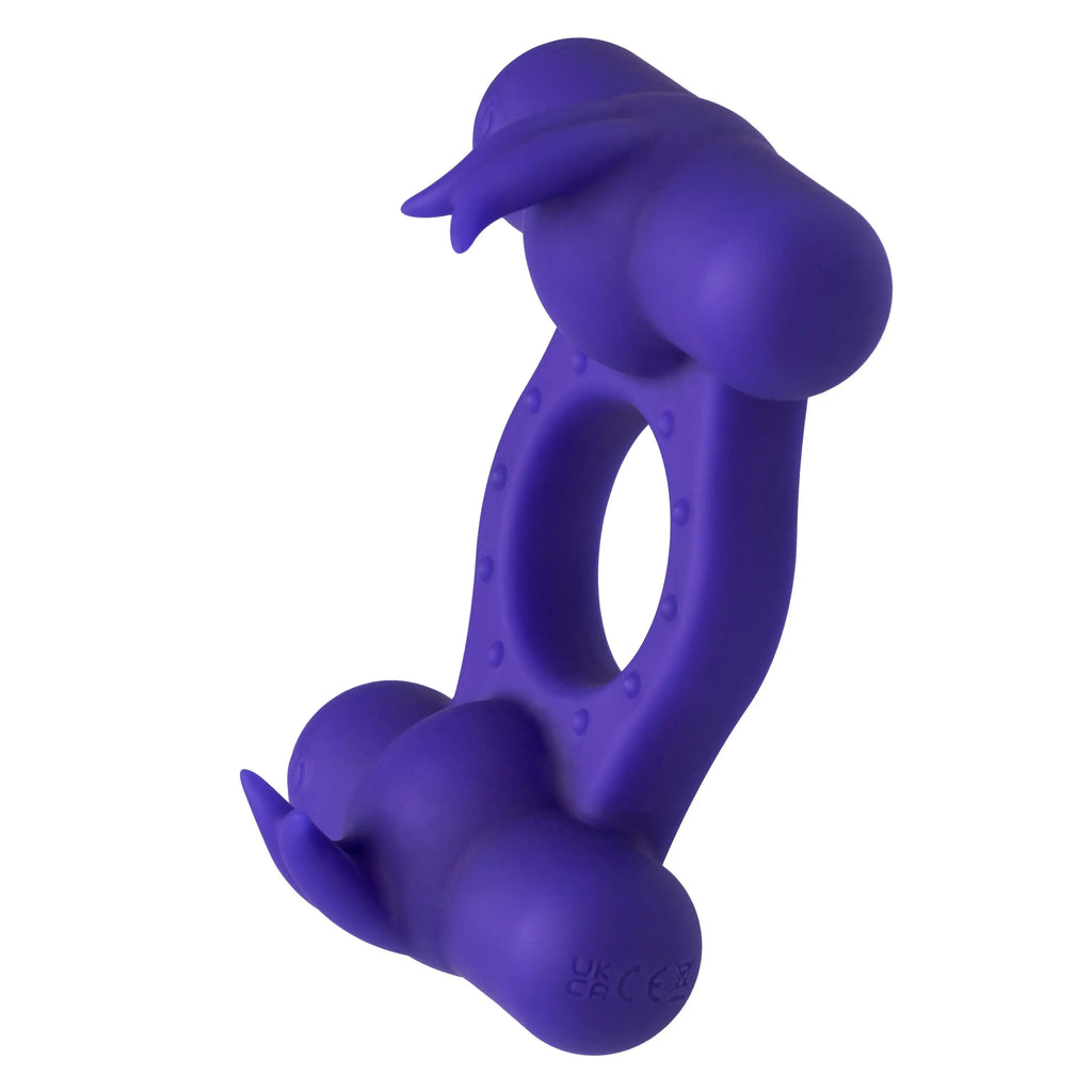 Silicone Rechargeable Triple Orgasm Enhancer - Purple – body-safe materials | Fu'Cha Exotics