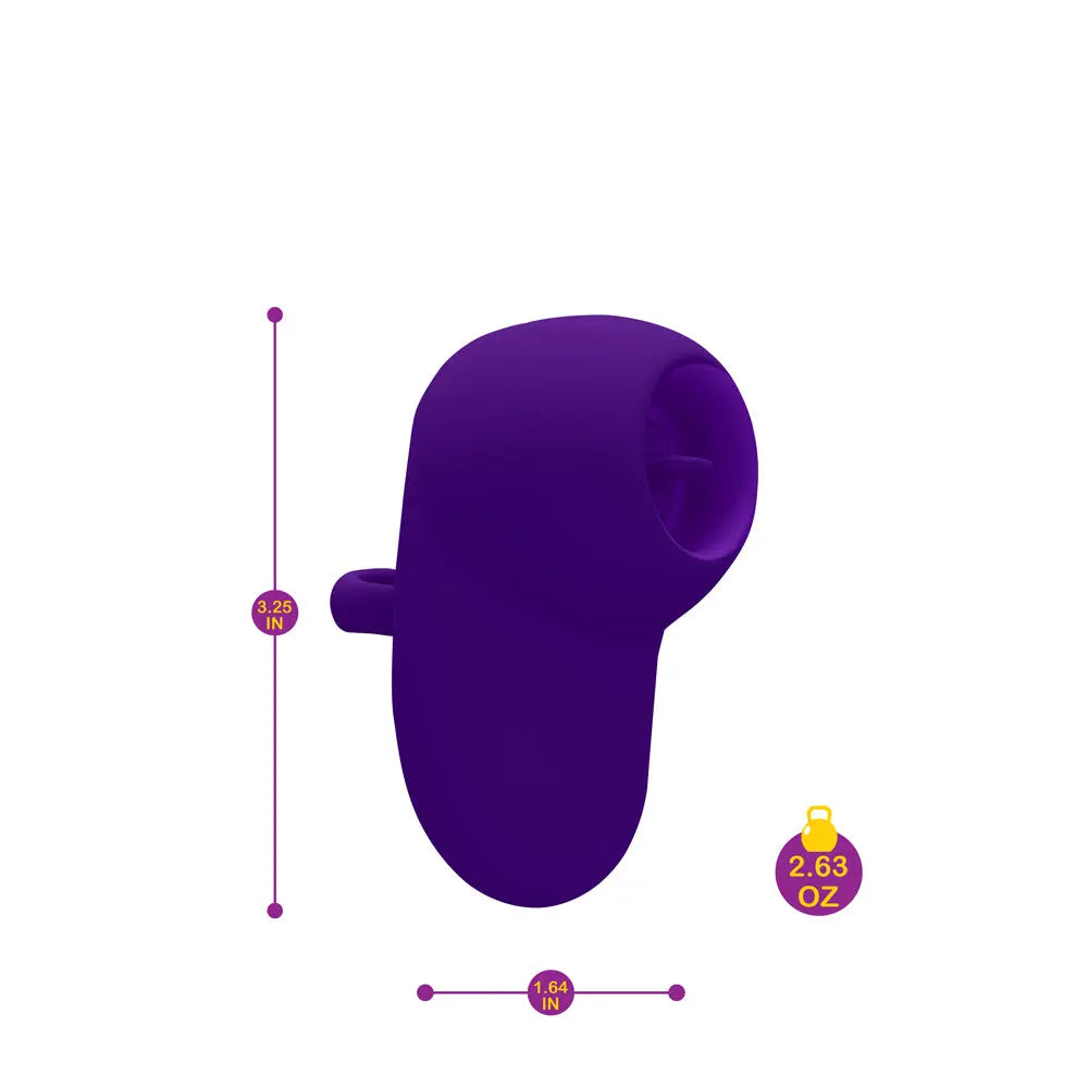 Kenley Flickering Finger Vibe - Violet – body-safe materials | Fu'Cha Exotics