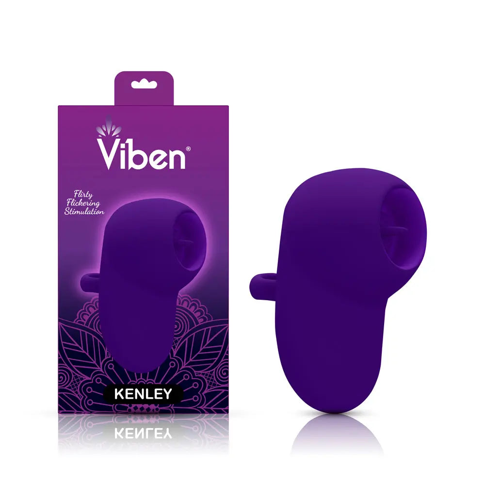 Kenley Flickering Finger Vibe - Violet – body-safe materials | Fu'Cha Exotics