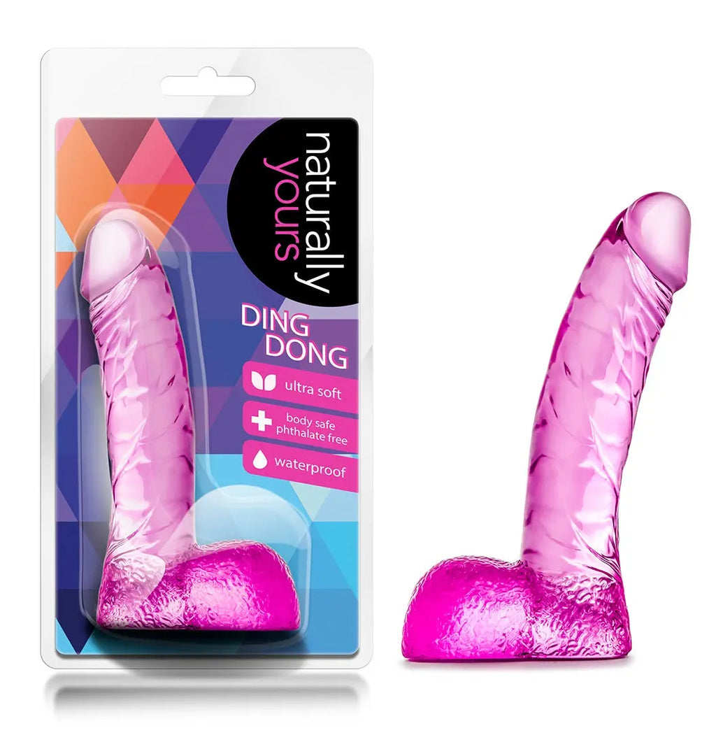 Naturally Yours Ding Dong - Pink – latex-free fully waterproof | Fu'Cha Exotics