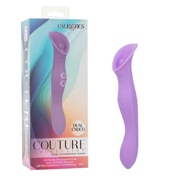 Couture Collection Dual Flickering Wand - Purple – body-safe materials | Fu'Cha Exotics