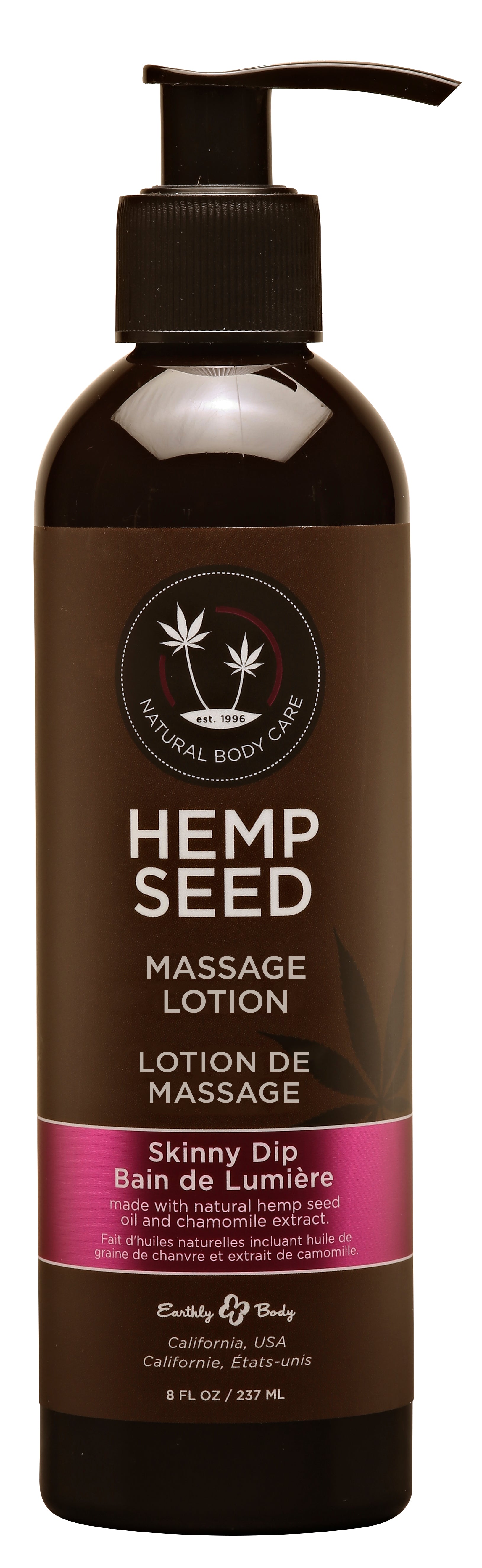 Hemp Seed Massage Lotion - Skinny Dip - 8 Fl. Oz.