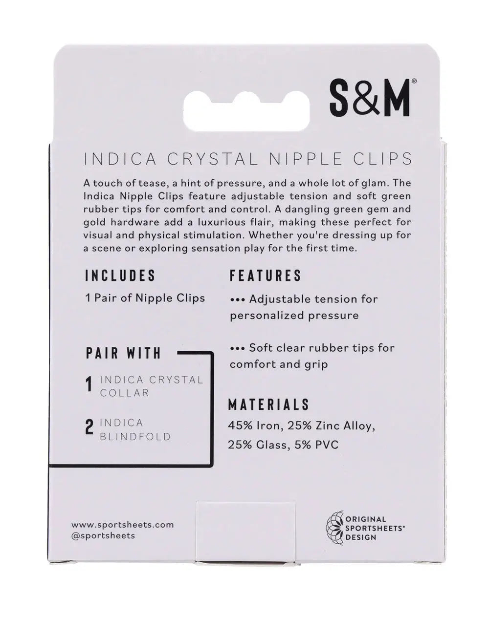 Indica Crystal Nipple Clips - Green – body-safe materials adjustable intensity | Fu'Cha Exotics