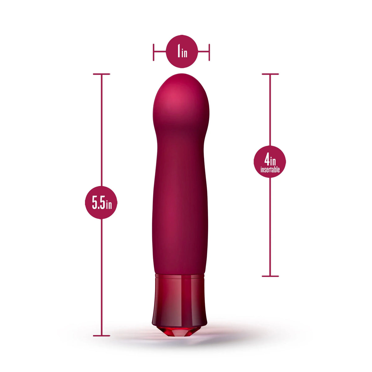 Oh My Gem - Classy - Garnet - Fuchsia – body-safe materials | Fu'Cha Exotics