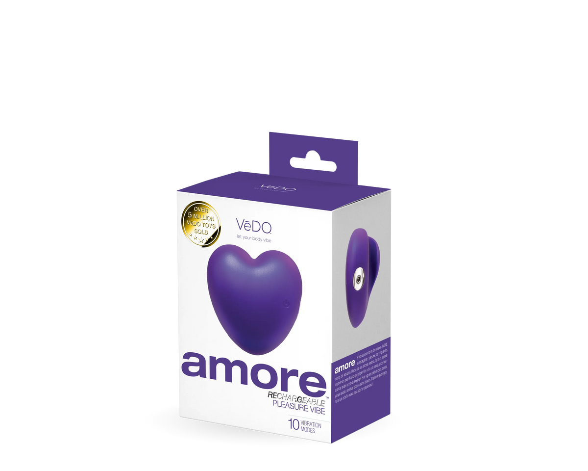 Amore Rechargeable Pleasure Vibe - Purple – body-safe materials | Fu'Cha Exotics