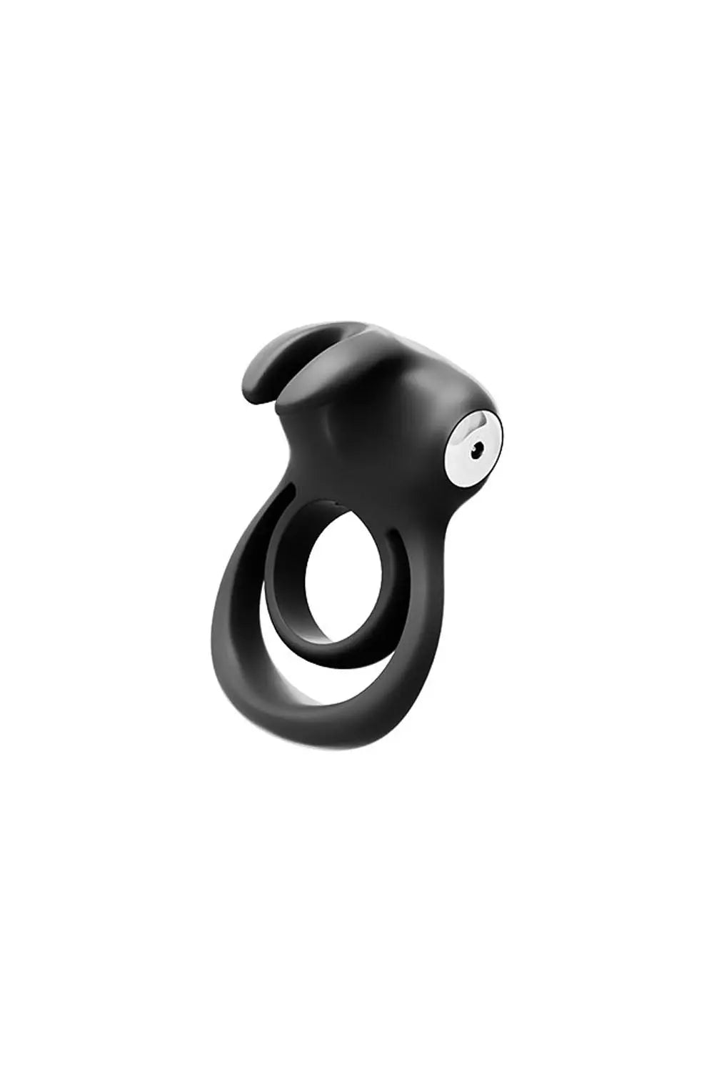 Thunder Bunny Rechargeable Dual Ring - Black Pearl – body-safe materials USB-rechargeable | Fu'Cha Exotics