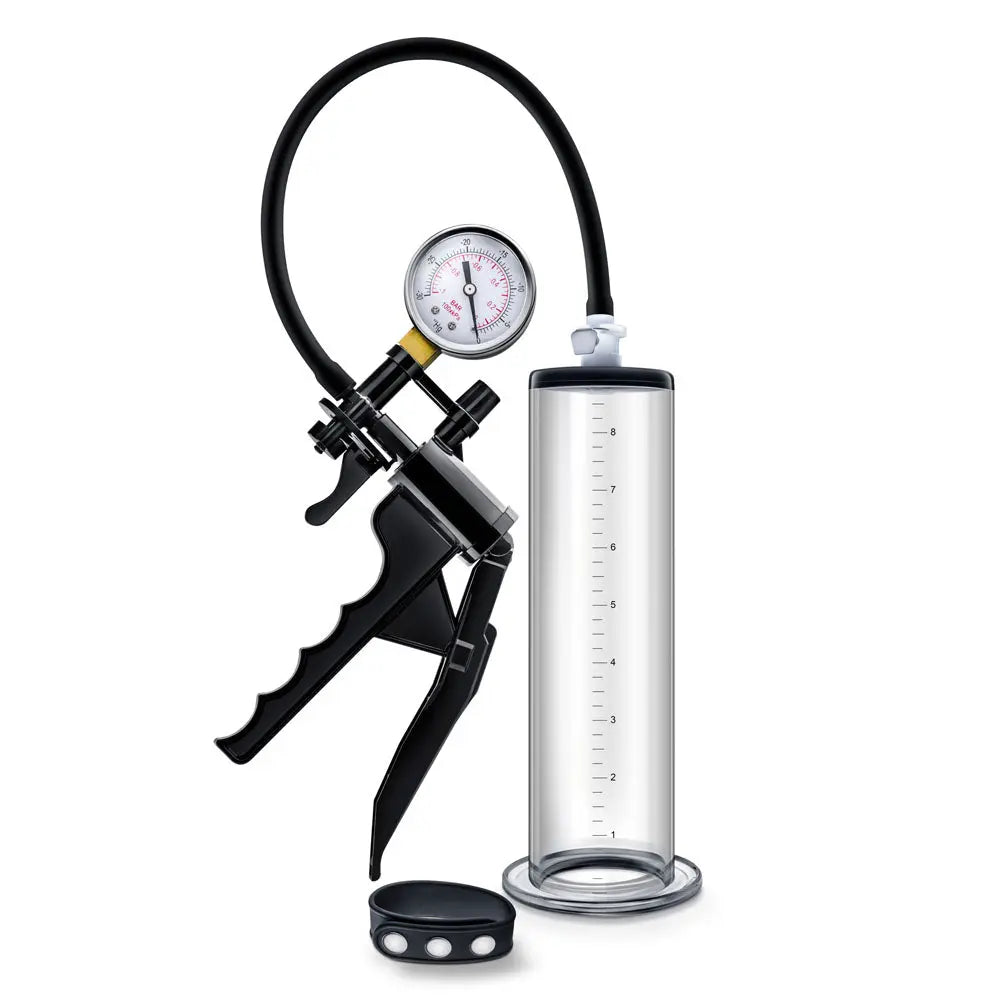 Performance - Vx8 Premium Penis Pump System With Silicone Cock Strap - Clear – body-safe silicone suction stimulation | Fu...