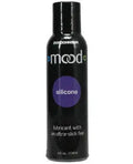 Silicone lubricant glide bottle with black cap and purple label