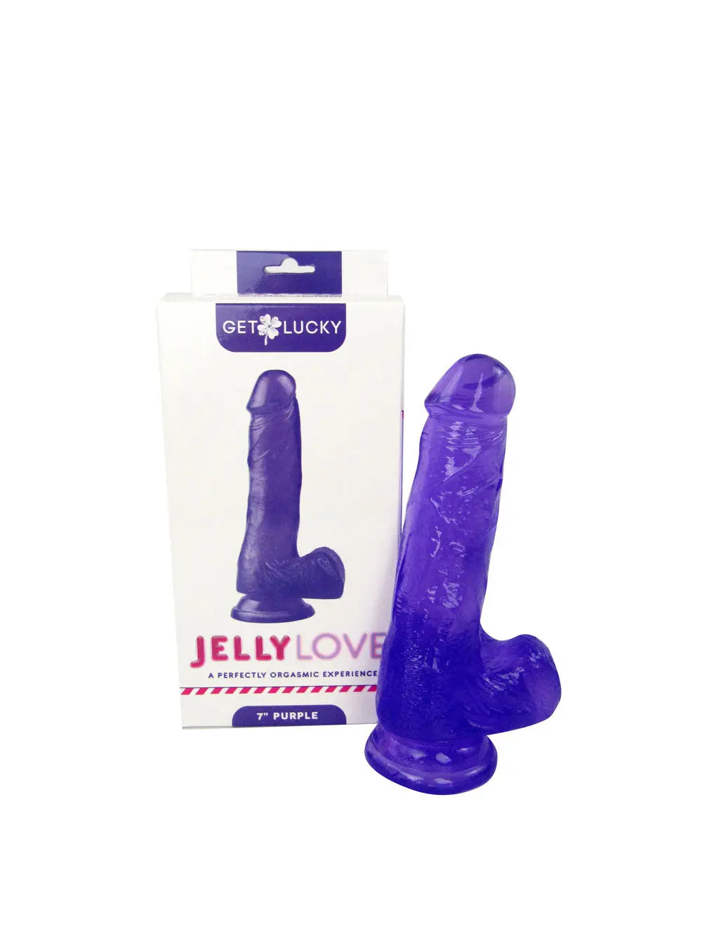 Jelly Love 7" Dildo - Purple – body-safe materials | Fu'Cha Exotics