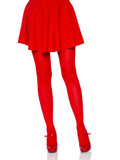 Red nylon tights, one size, full-length