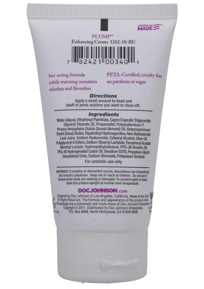 Plump Enhancement Cream for Men - 2 Oz. - Boxed – body-safe materials | Fu'Cha Exotics