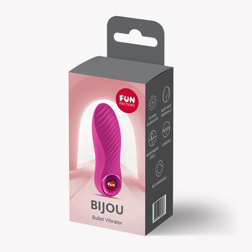 Bijou Bullet Vibrator - Magenta – body-safe silicone USB-rechargeable | Fu'Cha Exotics