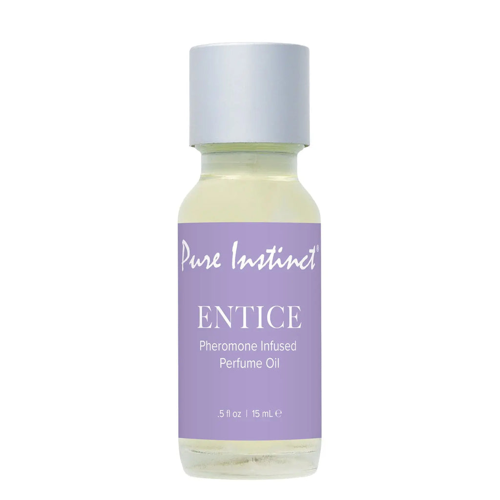 Pure Instinct Pheromone Perfume Oil Entice Dropper 15 ml | 0.5 Fl Oz – body-safe materials | Fu'Cha Exotics
