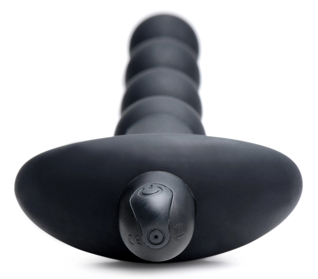 Bang - Vibrating Silicone Anal Beads and Remote Black – body-safe materials | Fu'Cha Exotics