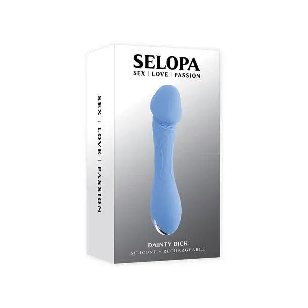 Dainty Dick - Blue – body-safe silicone USB-rechargeable | Fu'Cha Exotics