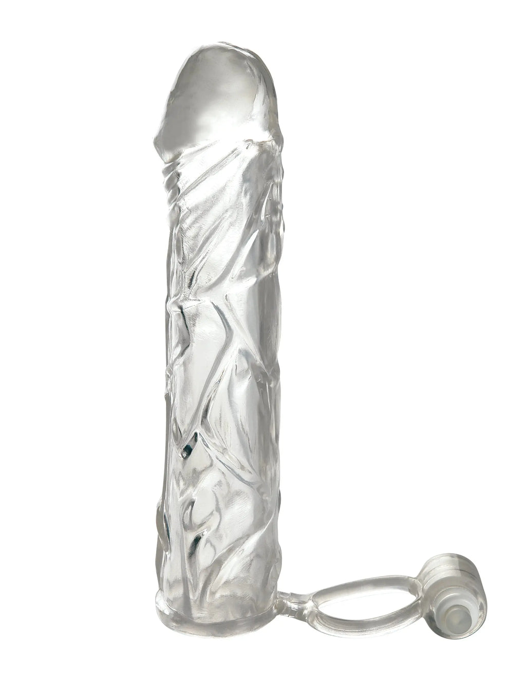 Fantasy X-Tensions Vibrating Super Sleeve - Clear – body-safe materials | Fu'Cha Exotics