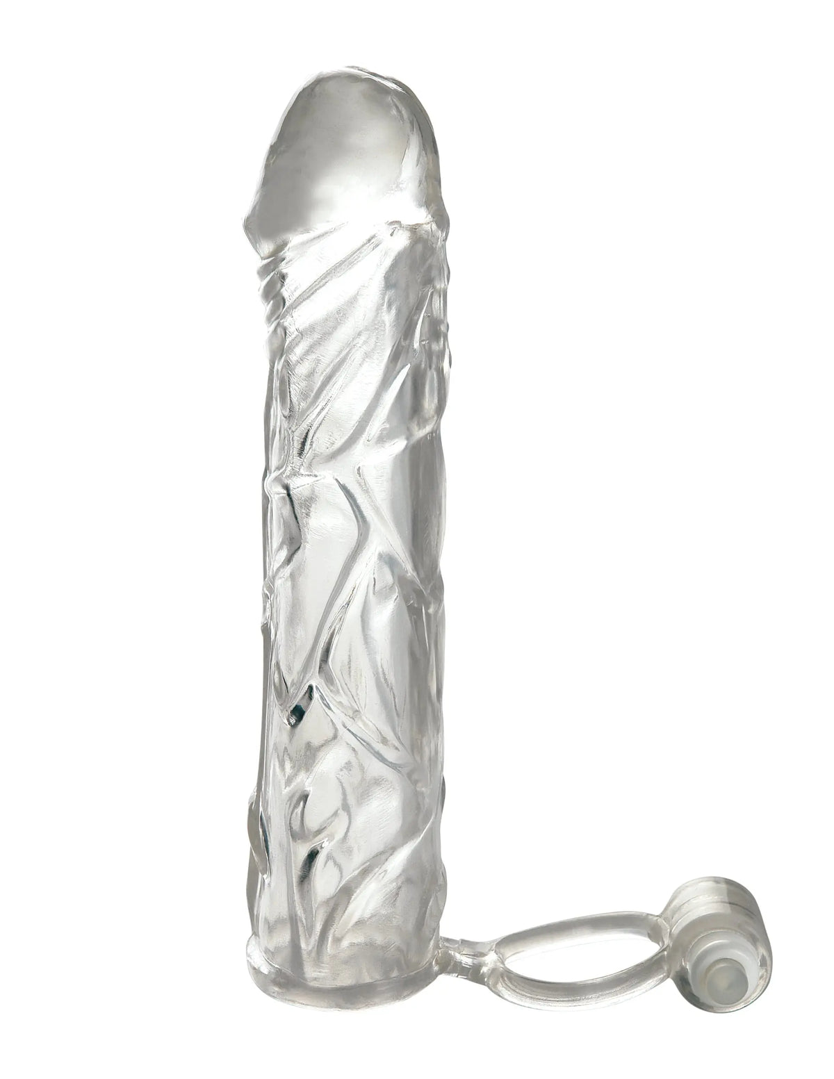 Fantasy X-Tensions Vibrating Super Sleeve - Clear – body-safe materials | Fu'Cha Exotics